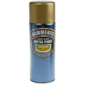 Hammerite Spray Paint 400 ml Gold Smooth Direct To Rust Metal Paint Aerosol 5092831