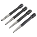 Eclipse 4-Piece Centre Punch Set, 3.18mm Shank Diameter, 100mm Overall Length, 90° Point Angle 351WRS