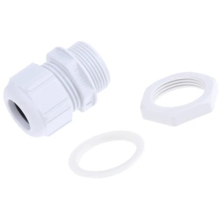 Spelsberg KVR Series White Polyamide Cable Gland M25 Thread Size, 7 mm Min. Cable Diameter, 16 mm Max. Cable 22842501