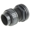 Georg Fischer Plastic Pipe Fitting Straight Press Fit Tank Adapter 50 mm 2-1/4 in 161050250