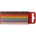 HellermannTyton WIC1 Pre-Printed Snap-On Cable Marker, Polyamide PA66, 2-2.8 mm Cable 561-01100 WIC1-0-9-PA66-SPECIAL