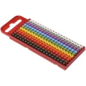 HellermannTyton WIC1 Pre-Printed Snap-On Cable Marker, Polyamide PA66, 2-2.8 mm Cable 561-01100 WIC1-0-9-PA66-SPECIAL