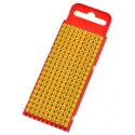 HellermannTyton Snap-On Pre-Printed Cable Marker, Black Legend, Yellow Polyamide, 2 mm to 2.8 mm Cable Diameter WIC1
