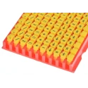 HellermannTyton Snap-On Pre-Printed Cable Marker, Black Legend, Yellow Polyamide, 2 mm to 2.8 mm Cable Diameter WIC1