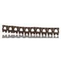 HellermannTyton WIC3 Snap-On Cable Marker White Pre-Printed "1" for 4.3 to 5.3 mm Cable Diameter PA66 Material France WIC3