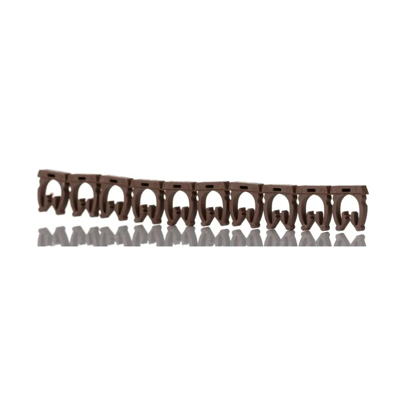 HellermannTyton WIC3 Snap-On Cable Marker White Pre-Printed "1" for 4.3 to 5.3 mm Cable Diameter PA66 Material France WIC3