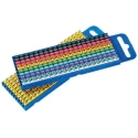 HellermannTyton Snap-On Pre-Printed Cable Marker White Legend "6", Polyamide, 4.3-5.3mm Cable Diameter WIC3