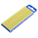 HellermannTyton Pre-Printed Snap-On Cable Marker for 2.8 to 3.8 mm Cables Yellow Black Legend WIC2