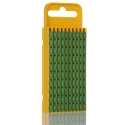 HellermannTyton Snap-On Cable Marker, Pre-Printed "5", White Legend, Green Marker, Polyamide Material, 4.3 to 5.3 mm WIC3