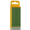 HellermannTyton Snap-On Cable Marker, Pre-Printed "5", White Legend, Green Marker, Polyamide Material, 4.3 to 5.3 mm WIC3
