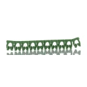 HellermannTyton Snap-On Cable Marker, Pre-Printed "5", White Legend, Green Marker, Polyamide Material, 4.3 to 5.3 mm WIC3
