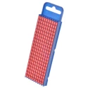 HellermannTyton Snap-On Pre-Printed Cable Marker, Red Polyamide, 5.6mm Width, 3mm Length, For 2.8mm to 3.8mm Cable, UL WIC2