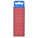 HellermannTyton Snap-On Pre-Printed Cable Marker, Red Polyamide, 5.6mm Width, 3mm Length, For 2.8mm to 3.8mm Cable, UL WIC2