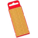 HellermannTyton Snap-On Pre-Printed Cable Marker , Black Legend on Yellow Polyamide, 2-2.8 mm Cable Diameter, 3x5 mm WIC1
