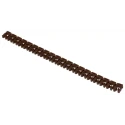 HellermannTyton Snap-On Pre-Printed Cable Marker White Legend "1" for 2.8 to 3.8 mm Cable Diameter Polyamide 66 WIC2