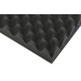 Paulstra Hutchinson Adhesive Backing Polyurethane Foam Acoustic Insulation 700 mm x 500 mm x 50 mm 408-8234