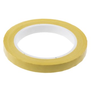 RS PRO Yellow Polyester Film Electrical Tape 12mm x 66m, Breakdown Voltage 4500V, Rubber Resin Adhesive 408-9489