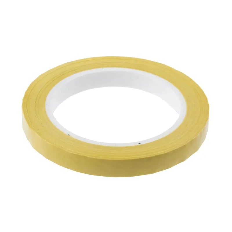 RS PRO Yellow Polyester Film Electrical Tape 12mm x 66m, Breakdown Voltage 4500V, Rubber Resin Adhesive 408-9489