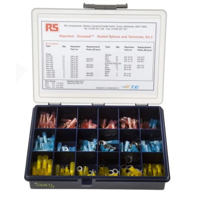 TE Connectivity Heat Shrink Terminal and Splices DuraSeal Service and Repair Crimp Terminal Kit DS-MIXT-05-RSU