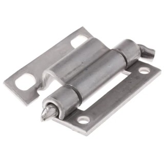 Pinet Stainless Steel Raw Concealed Hinge with Barrel Pin 60mm x 32mm x 2.5mm 62-A-3572