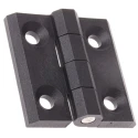 Pinet Black Polyamide Butt Hinge, Screw Fixing, 50mm x 50mm x 6mm 54-A-3030