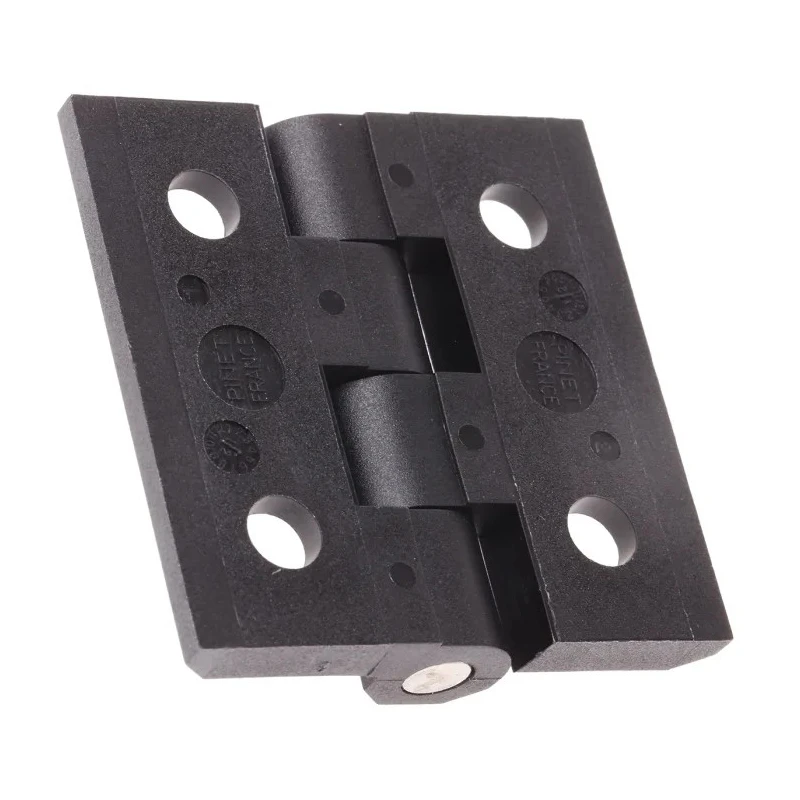 Pinet Black Polyamide Butt Hinge, Screw Fixing, 50mm x 50mm x 6mm 54-A-3030