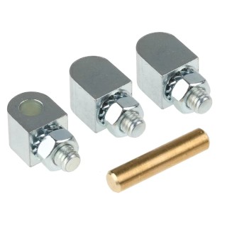Pinet Steel Block Hinge Bolt-On Fixing 49mm x 16mm x 16mm 407-7278