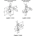 Pinet Steel Padlockable Zinc Plated Door Bolt 73 mm 16-A-3631