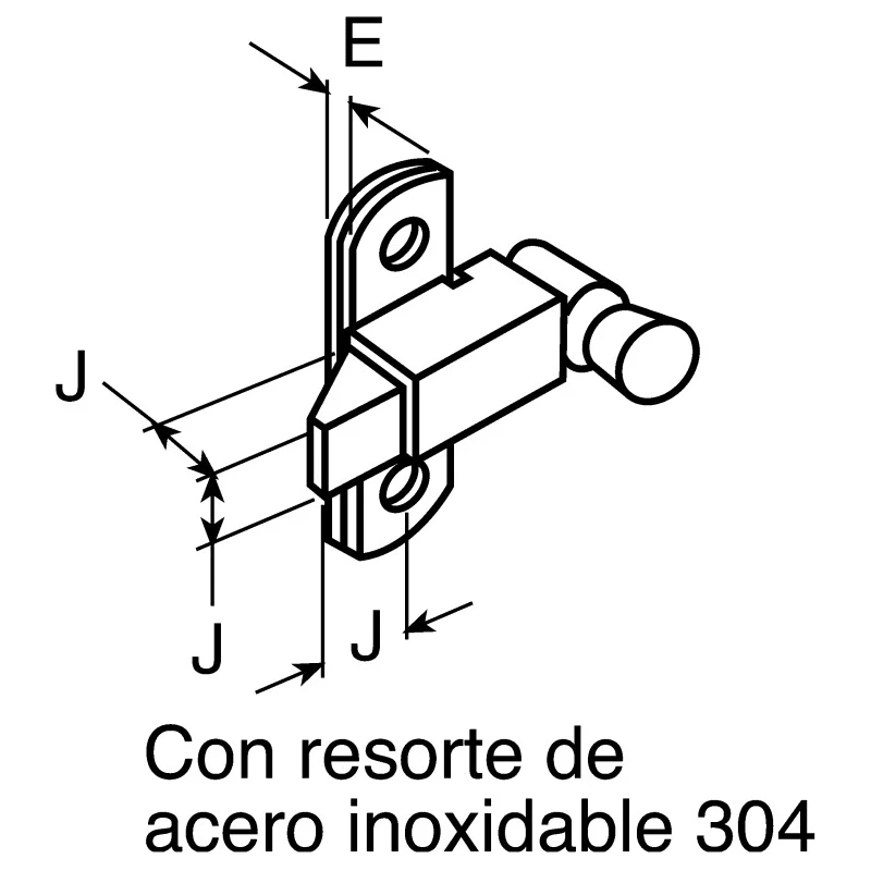 Pinet Steel Padlockable Zinc Plated Door Bolt 73 mm 16-A-3631