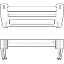TE Connectivity HDF Series Blanking Plate for Use with 37 Way D-Sub Connector 747275-1