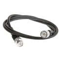 TE Connectivity BNC Series 1 m RG58 50 Ω Black Terminated Coaxial Cable 