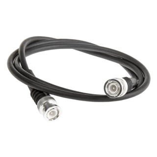 TE Connectivity BNC Series 1 m RG58 50 Ω Black Terminated Coaxial Cable 