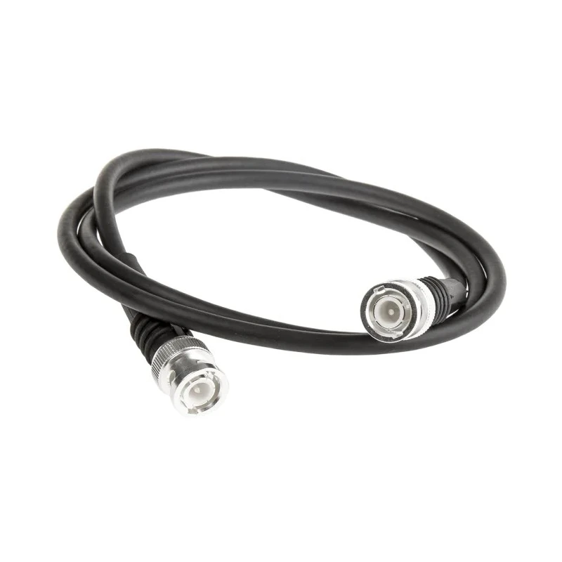 TE Connectivity BNC Series 1 m RG58 50 Ω Black Terminated Coaxial Cable 