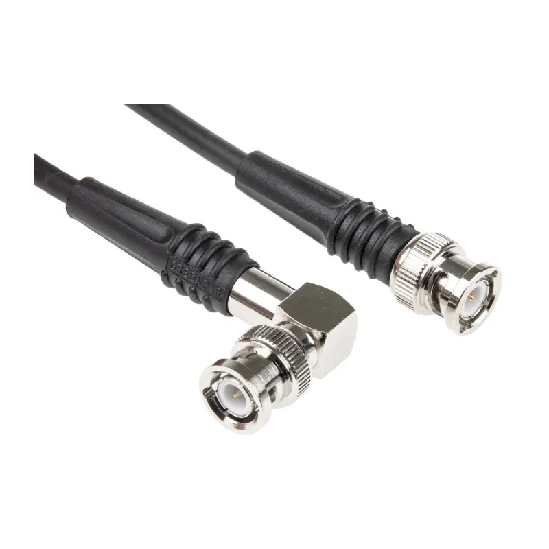 TE Connectivity BNC Series RG58 Coaxial Cable 1.5 m, 50 Ω Characteristic Impedance, Black, Terminated 1337772-4