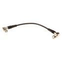 TE Connectivity BNC Series RG58 Coaxial Cable 50 Ω, 250 mm Length, Black PVC Jacket, Terminated 