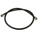 TE Connectivity N Type Series RG213 1 m 50 Ω Black Polyvinyl Chloride Jacket Coaxial Cable 