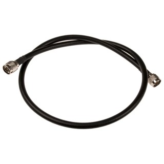 TE Connectivity N Type Series RG213 1 m 50 Ω Black Polyvinyl Chloride Jacket Coaxial Cable