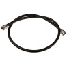 TE Connectivity N Type Series RG213 1 m 50 Ω Black Polyvinyl Chloride Jacket Coaxial Cable