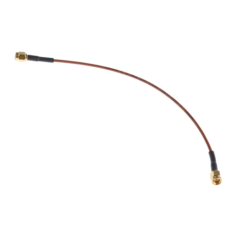 TE Connectivity SMA Series 250 mm RG316 Coaxial Cable 50 Ω Black Terminated RG316
