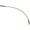 TE Connectivity SMA Series 250 mm RG316 Coaxial Cable 50 Ω Black Terminated RG316