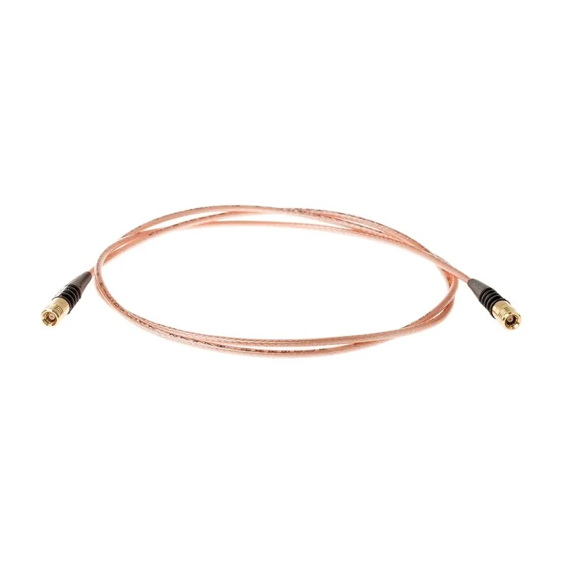 TE Connectivity SMB Series 1 m RG316 Coaxial Cable 50 Ω Black Terminated RG316