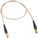 TE Connectivity SMB Series Coaxial Cable 1 m Length, RG174 Type, 50 Ω Impedance, Black PVC Jacket RG174