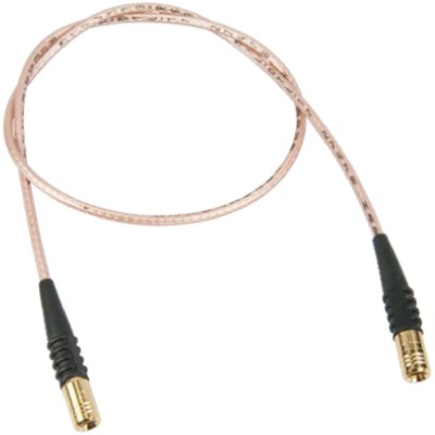TE Connectivity SMB Series Coaxial Cable 1 m Length, RG174 Type, 50 Ω Impedance, Black PVC Jacket RG174