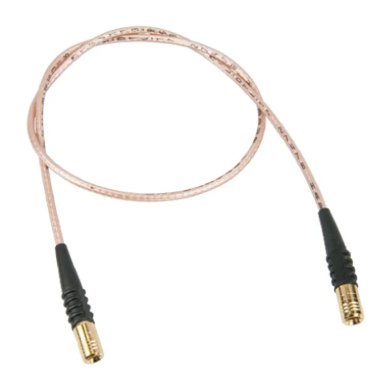TE Connectivity SMB Series Coaxial Cable 1 m Length, RG174 Type, 50 Ω Impedance, Black PVC Jacket RG174