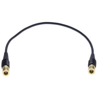TE Connectivity SMB Series RG174 Coaxial Cable 50 Ohm 250 mm Black Terminated 