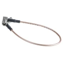 TE Connectivity SMA Series 0.25 m RG316 Coaxial Cable 50 Ω Black Terminated 1337812-1
