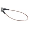 TE Connectivity SMA Series 0.25 m RG316 Coaxial Cable 50 Ω Black Terminated 1337812-1