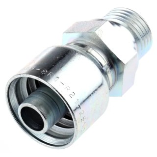 Parker Hydraulic Fitting Male BSP Steel Zinc Plated 0.5 in Hose ID 1D948-8-8