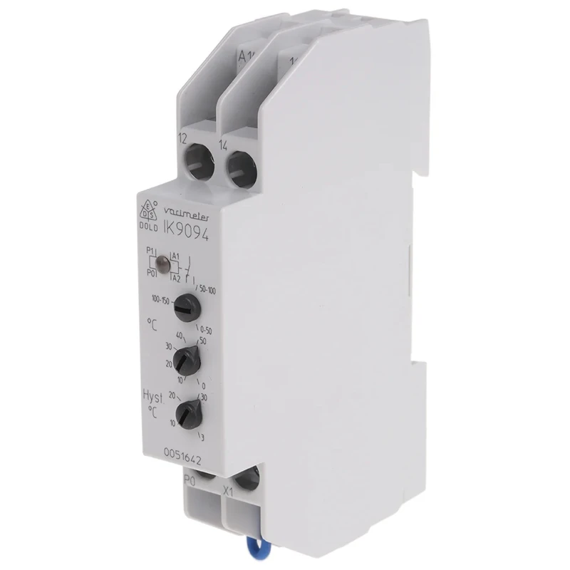 Dold Temperature Monitoring Relay, SPDT Contact, DIN Rail Mount, -50 °C to 150 °C, 24 V DC/AC IK9094.11 AC/DC24V 0-150°C
