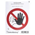 Wolk Polyvinyl Chloride No Access Prohibition Sign 100mm x 100mm 21.0832